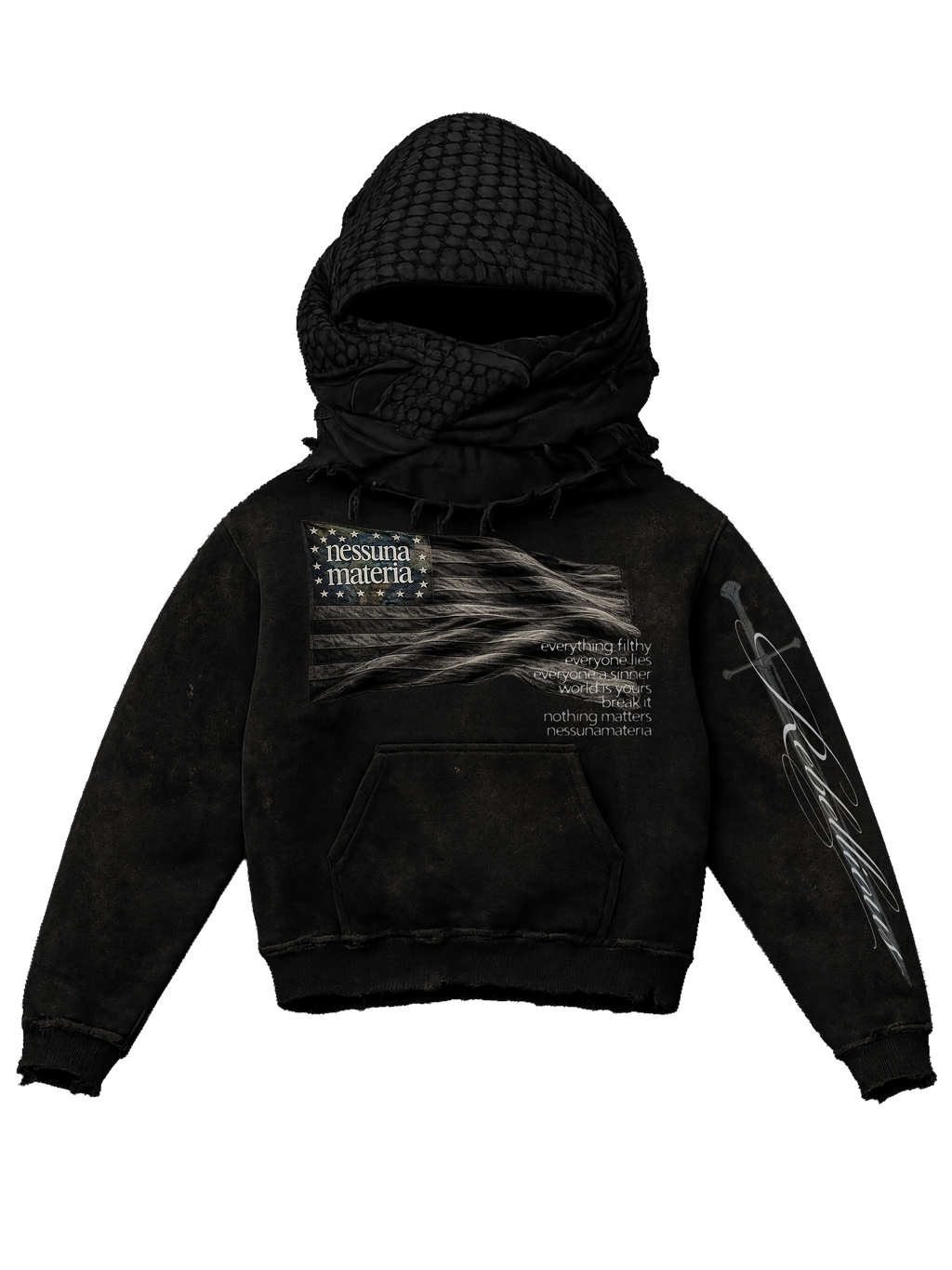 Rebellious Hoodie - Black