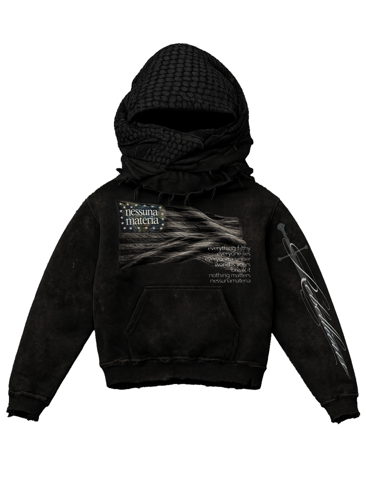Rebellious Hoodie - Black